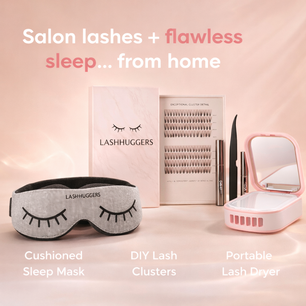 Ultimate lash Clusters Kit With Lashhuggers and drying fan Mirror